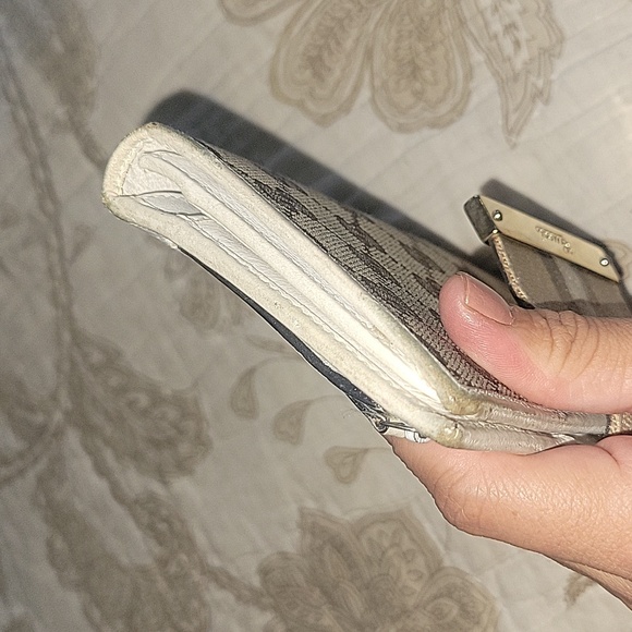 Gucci Beige GG Canvas and Leather Web Continental Wallet - Picture 9 of 10